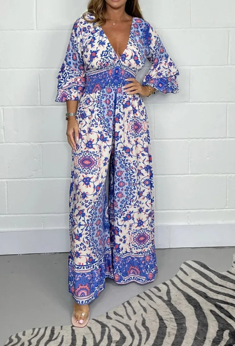 Mae™ | Elegante V Hals Maxi Jurk