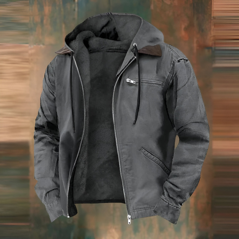 Dario™ | Warme jas met fleecevoering en capuchon