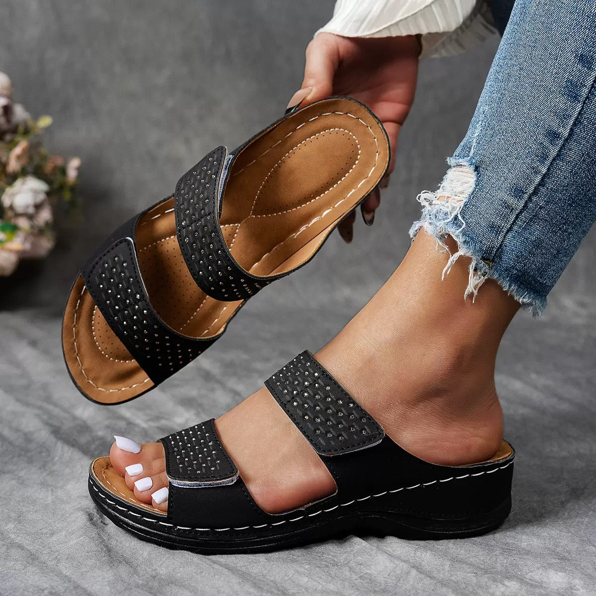 Lora™ | Zachte dempende sandalen