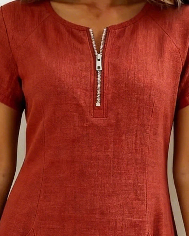 Meya™ | Casual Oversized Top Met Print
