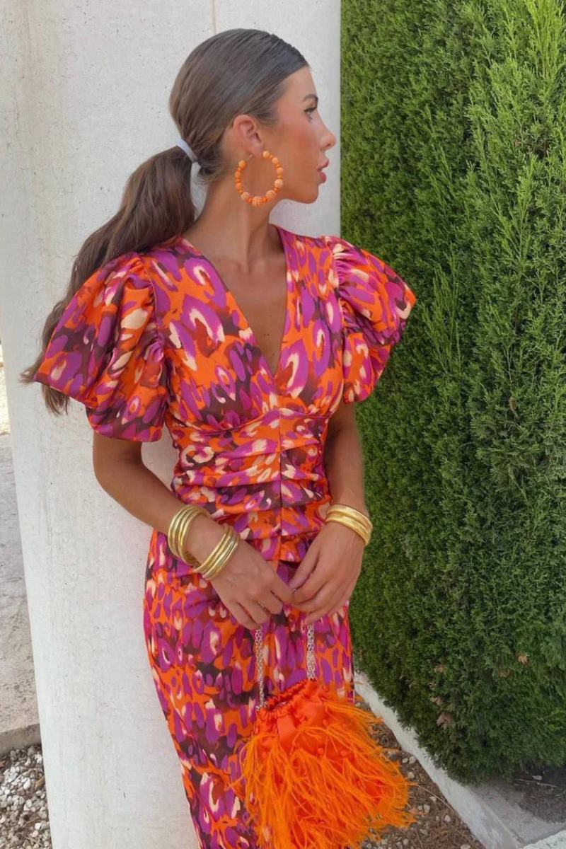 Mirae™ | Elegante midi Jurk