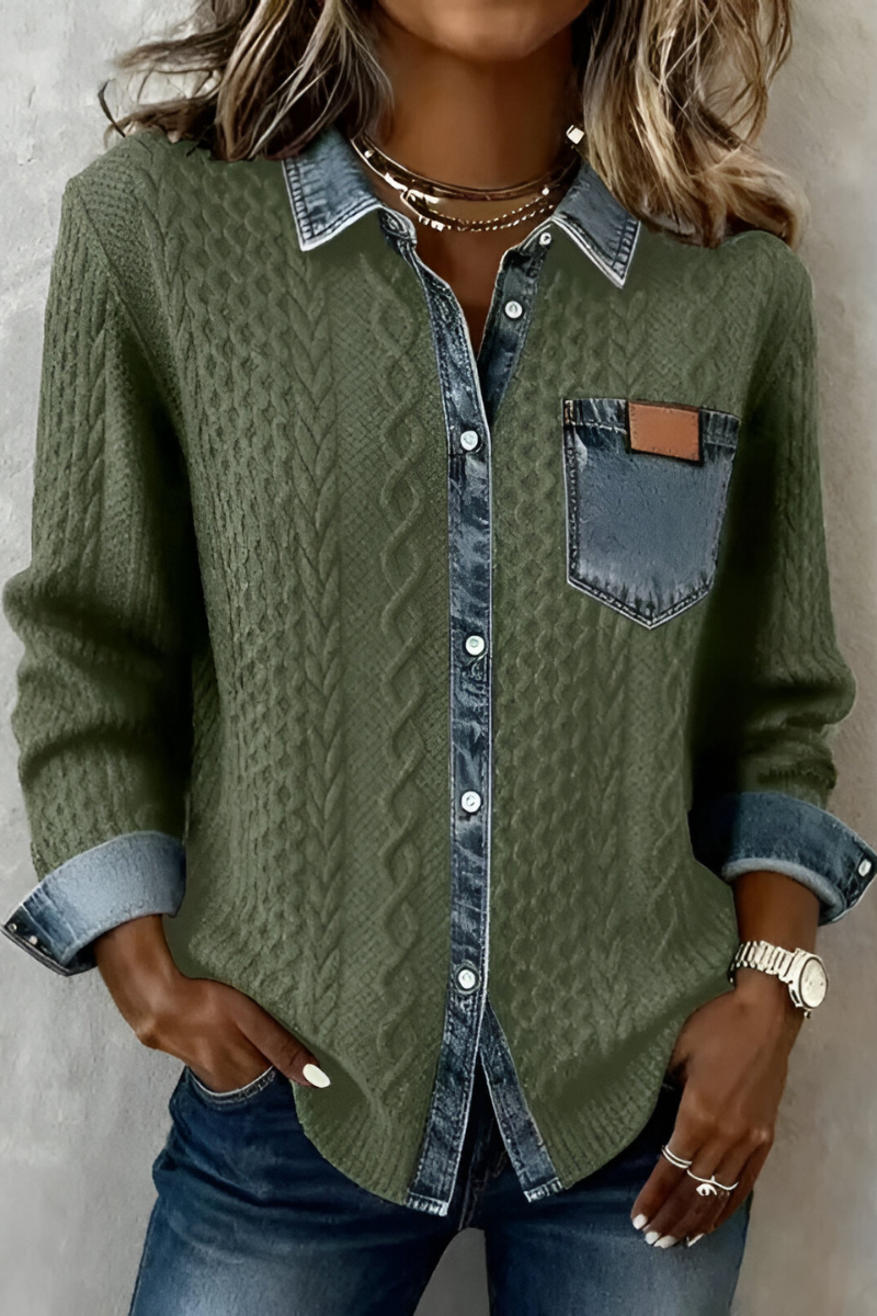Selo™ | Comfortabele Denim Blouse