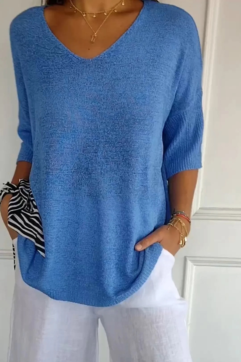 Leni™ | Casual Zachte V-Neck Top