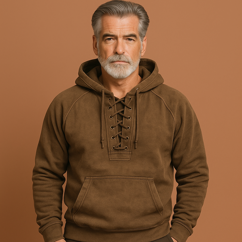 Lorin™ | Hoodie met veterdetail