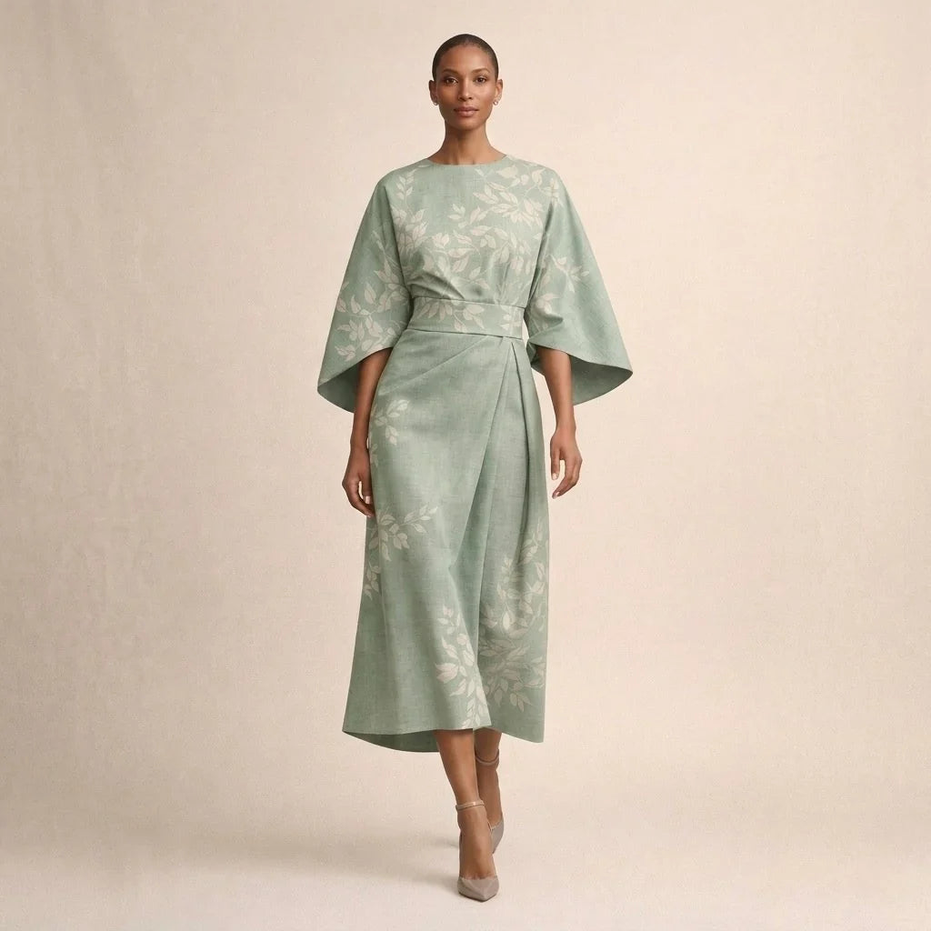 Alma™ | Elegante Midi Jurk