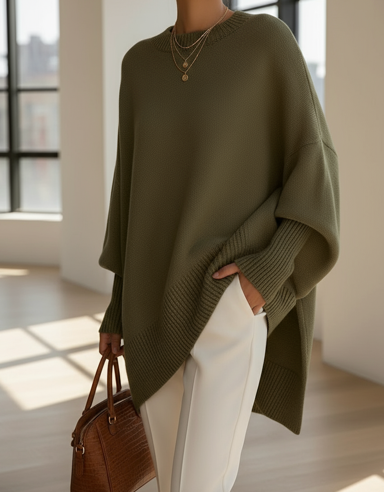Rania™ | Elegante Oversized Gebreide Trui