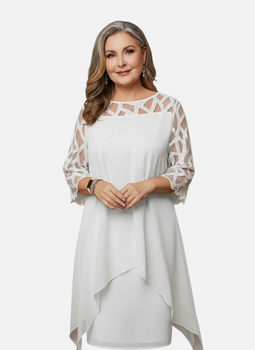 Elara™ | Elegante Comfortabele Midi Jurk