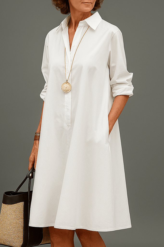 INÉS - MIDILENGTE GEBLOEMD DRESS