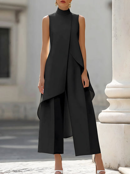 Yara™ | Elegante Mouwloze Jumpsuit met Drapering 3