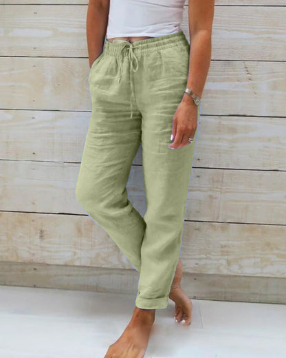 Rosalie™ | Comfortabele Broek Met Wijde Pijpen En Trekkoord 5