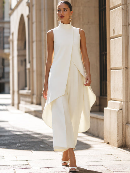 Yara™ | Elegante Mouwloze Jumpsuit met Drapering 9