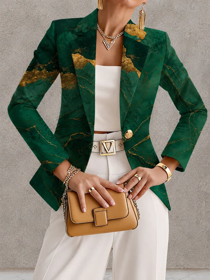 Tessa™ | Elegante Blazer met Abstracte Print