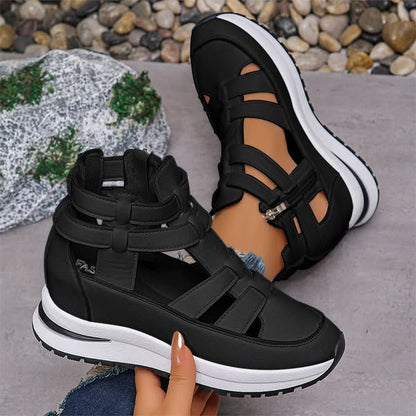 Vina™ | Stijlvolle uitgesneden platform sneakers