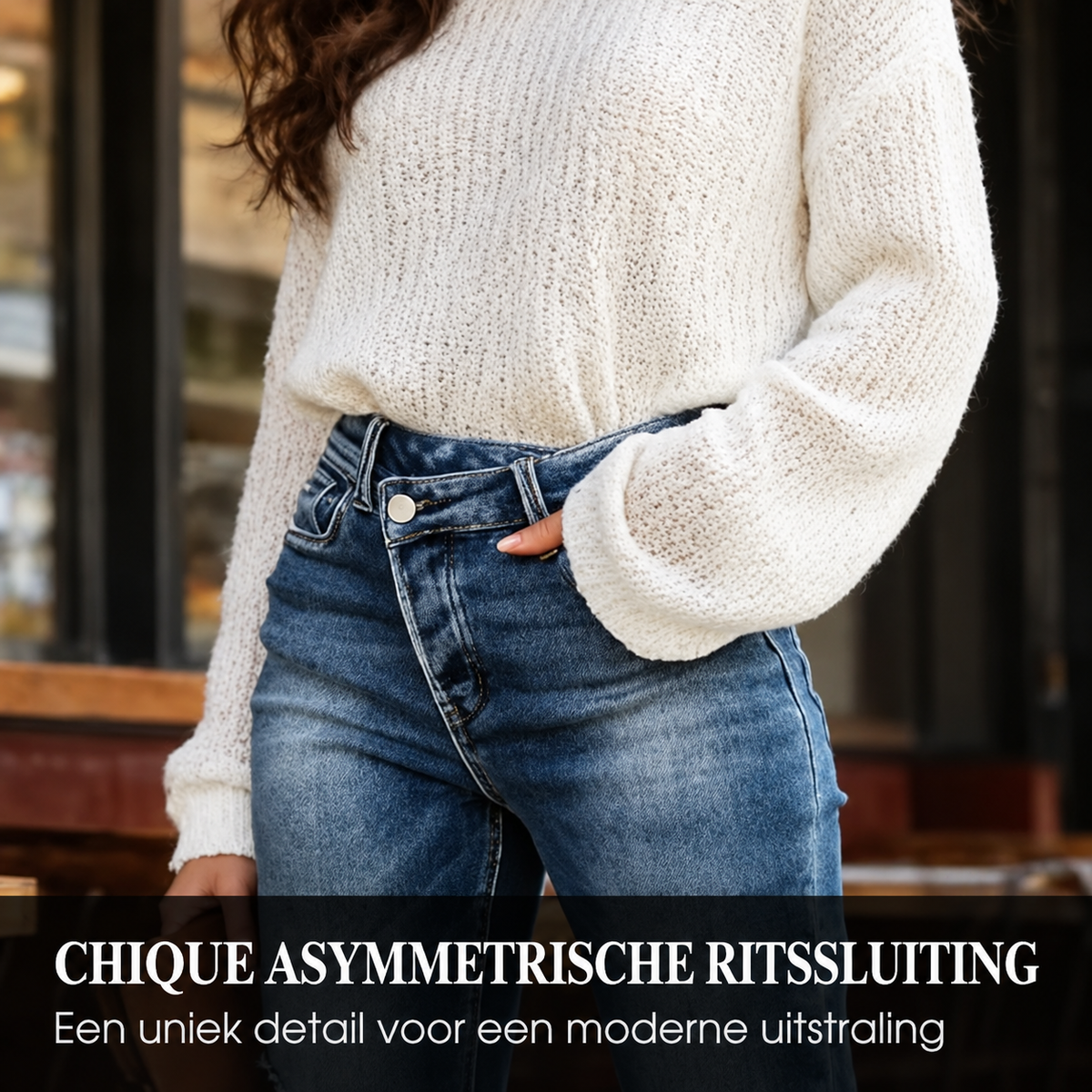 Lora™ | Flatterende Stretch Jeans Met Hoge Taille