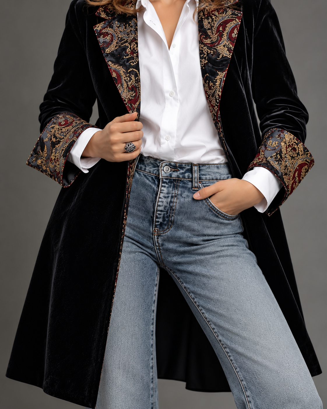 Ada™ | Elegante Blazer met Barokprint
