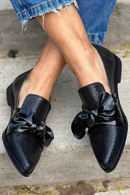 Nina™ | Elegante Orthopedische Loafers Met Glanzende Strik
