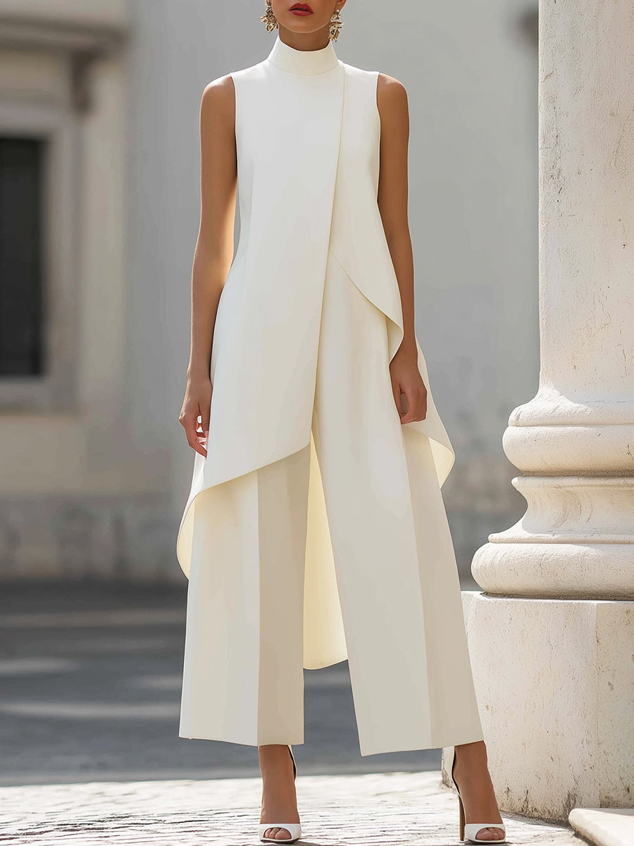 Yara™ | Elegante Mouwloze Jumpsuit met Drapering 2