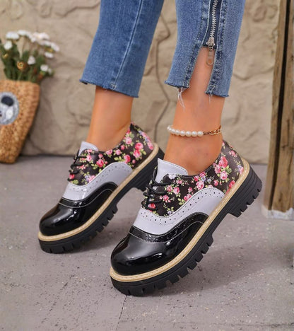 Ada™ | Orthopedische Oxford Schoenen Met Bloemenprint