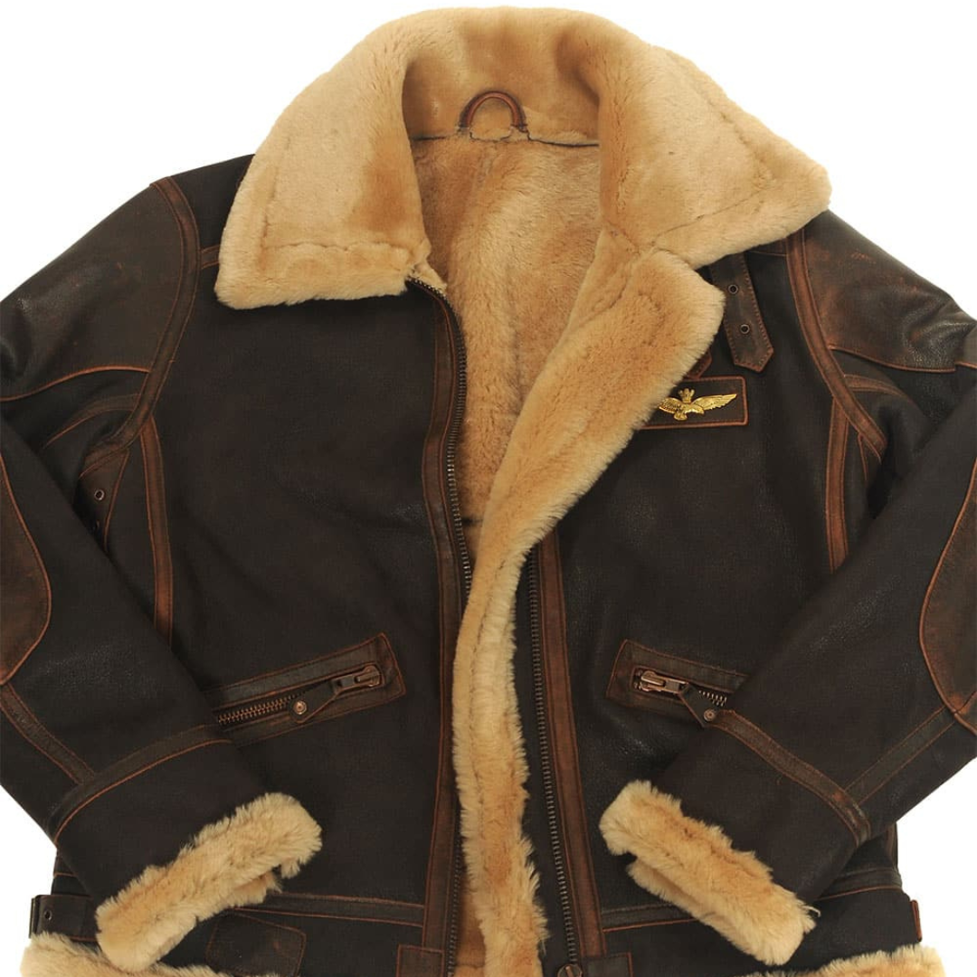 Eamon™ | Klassieke shearling aviator jas