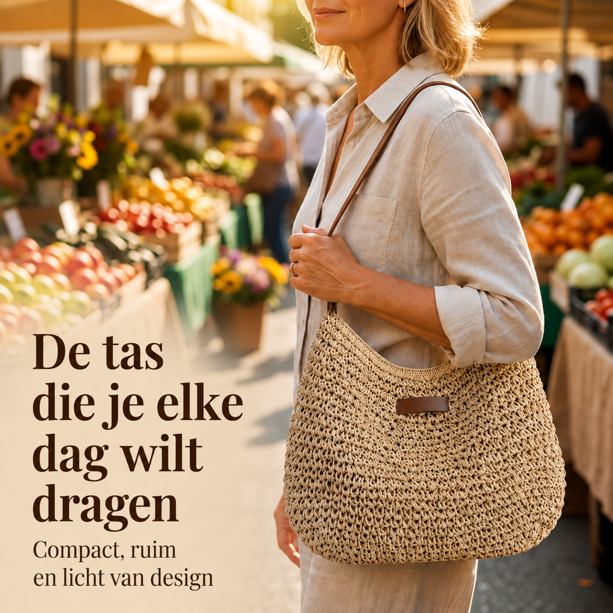 Noor™ | Elegante Geweven Schoudertas