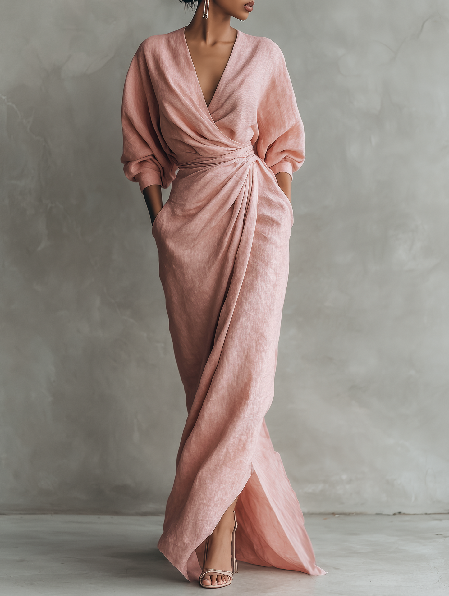 Nina™ | Elegante Wikkel Maxi Jurk