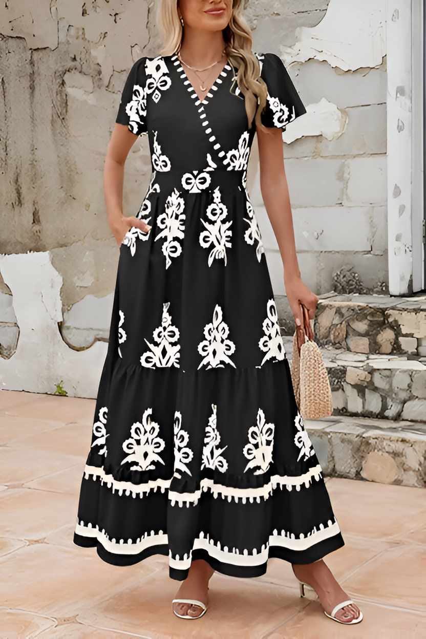 Lisa™ | Boho Mouwloze Maxi-jurk