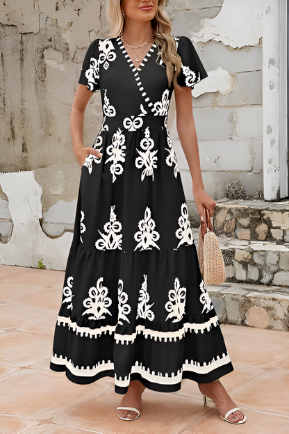 Lisa™ | Boho Mouwloze Maxi-jurk