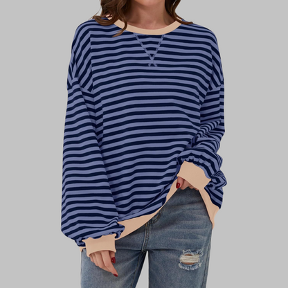 Juna™ | Casual gestreepte relaxte sweater