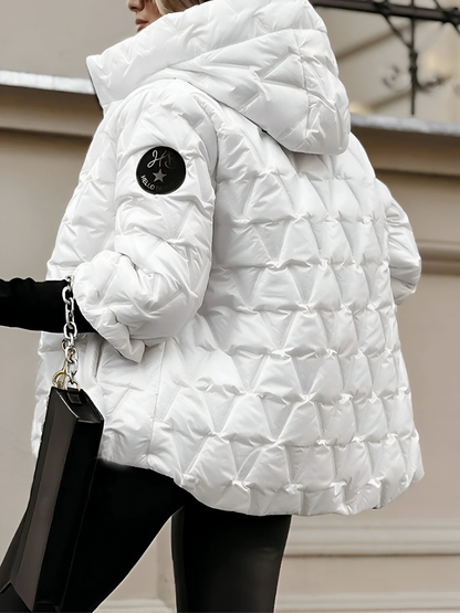 Aurora™ | Comfortabele Gewatteerde Winterjas met Capuchon