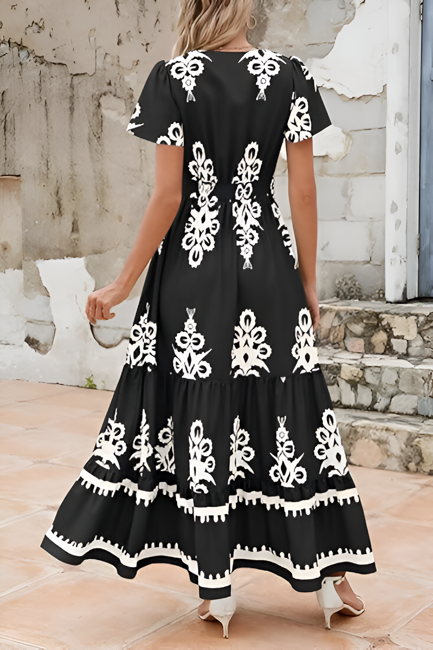 Lisa™ | Boho Mouwloze Maxi-jurk