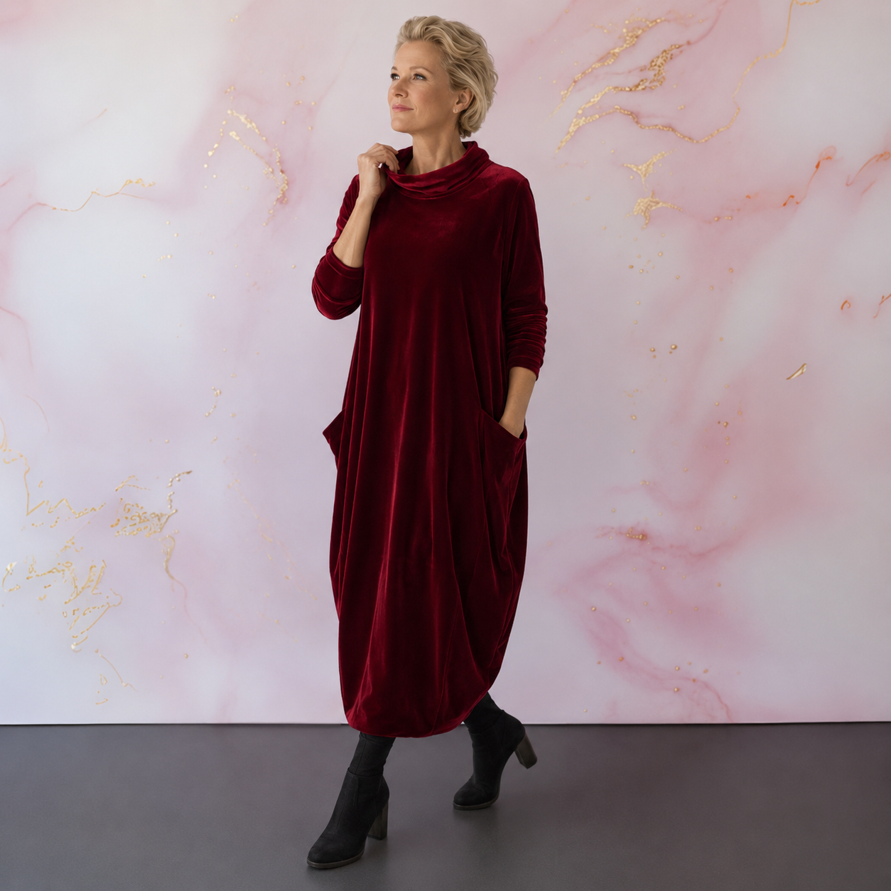 Leona™ | Elegante Fluwelen Maxi Jurk