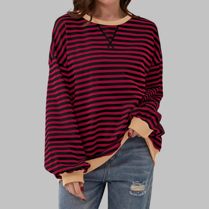 Juna™ | Casual gestreepte relaxte sweater