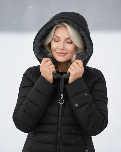 Marloes™ | Warme Gewatteerde Winterjas Met Capuchon 6