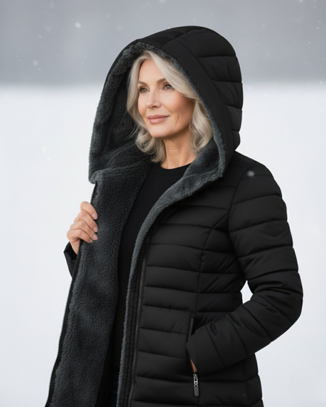 Marloes™ | Warme Gewatteerde Winterjas Met Capuchon 5