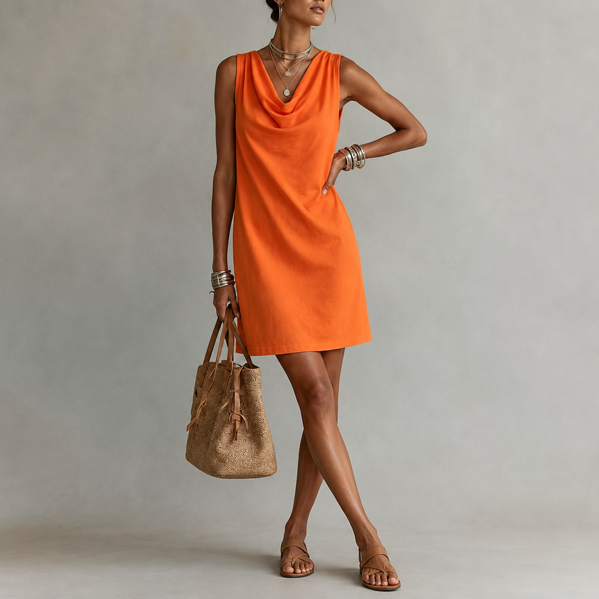 Maribelle™ | Soepelvallende Mouwloze Jurk
