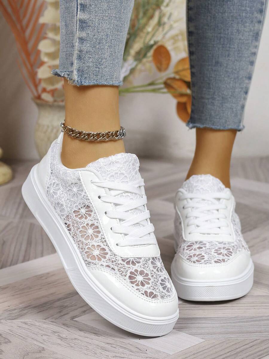 Audra™ | Stijlvolle Kanten Sneakers