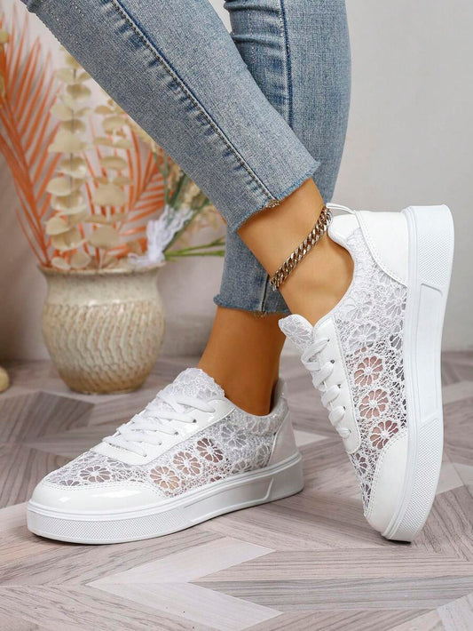 Audra™ | Stijlvolle Kanten Sneakers