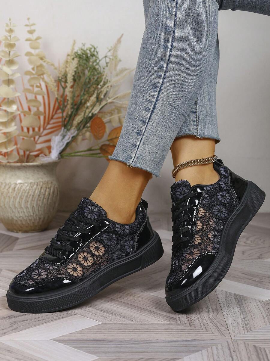 Audra™ | Stijlvolle Kanten Sneakers