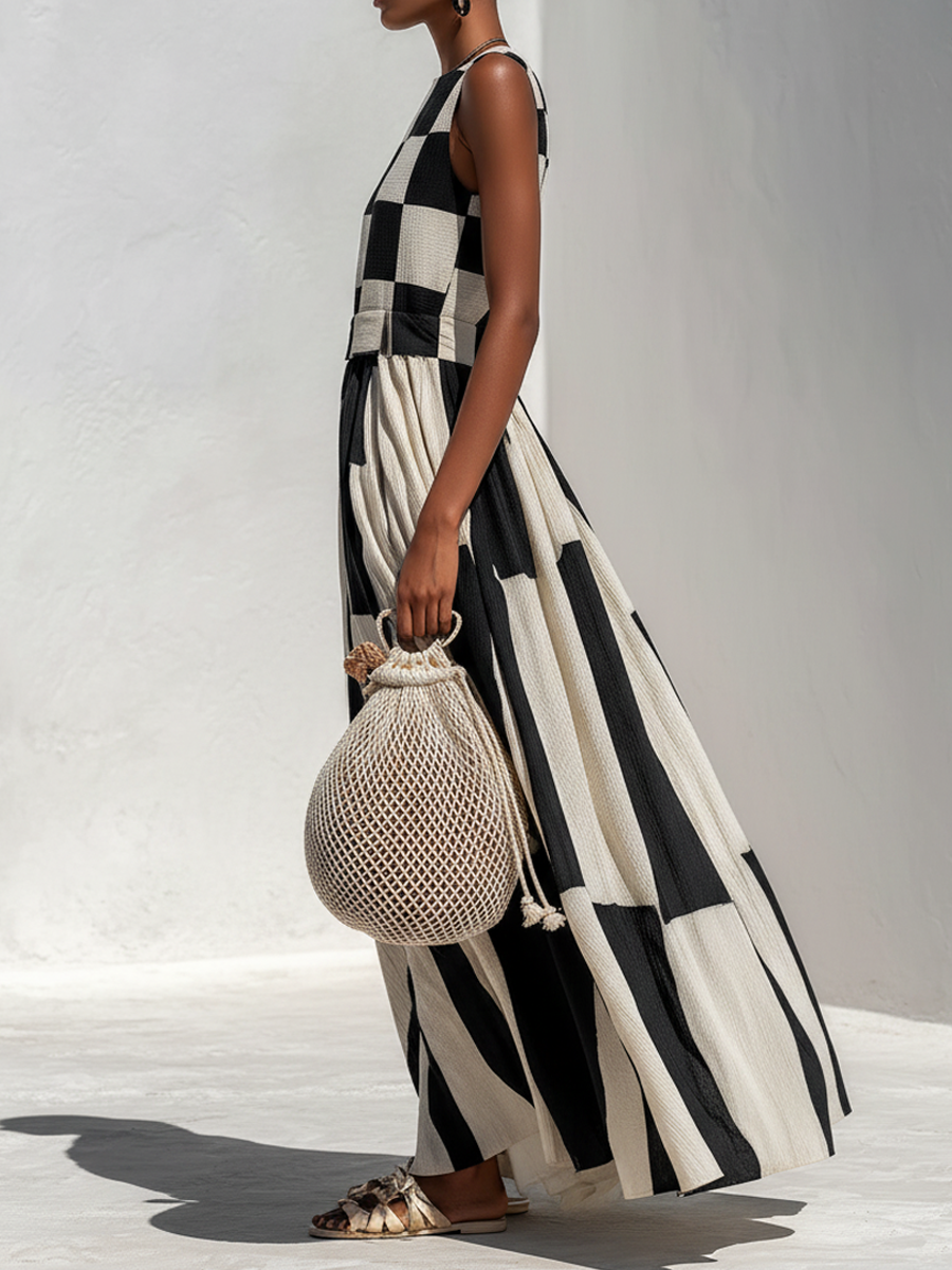 Els™ | Elegante Buikbedekkende Mouwloze Maxi Jurk