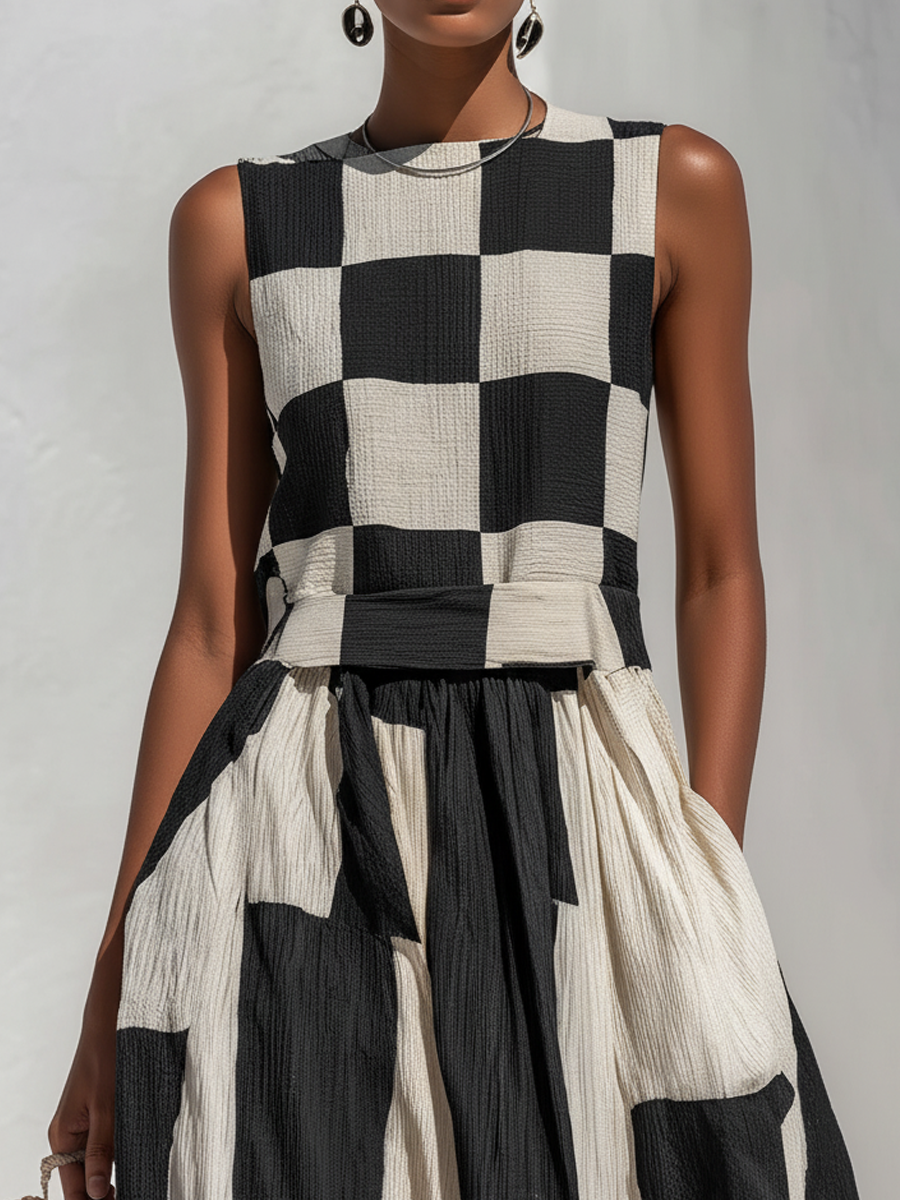 Els™ | Elegante Buikbedekkende Mouwloze Maxi Jurk