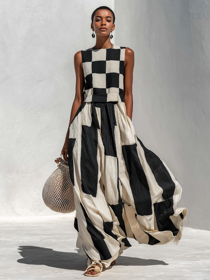 Els™ | Elegante Buikbedekkende Mouwloze Maxi Jurk