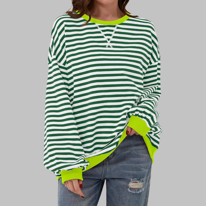 Juna™ | Casual gestreepte relaxte sweater