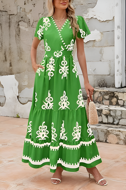 Lisa™ | Boho Mouwloze Maxi-jurk