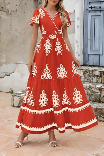 Lisa™ | Boho Mouwloze Maxi-jurk
