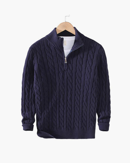 Eamon™ | Klassieke gebreide half-zip trui