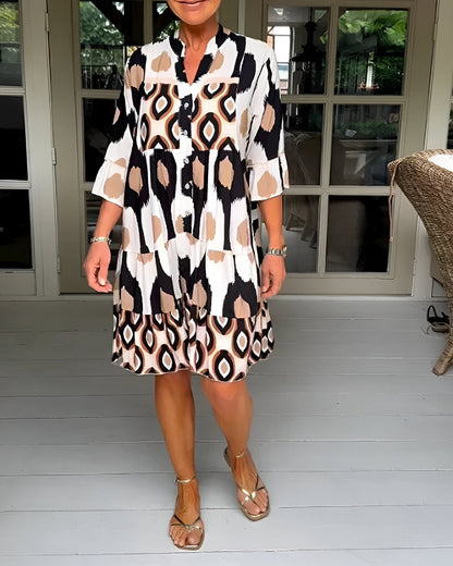 Dana™ | Moderne Knoop Midi Jurk
