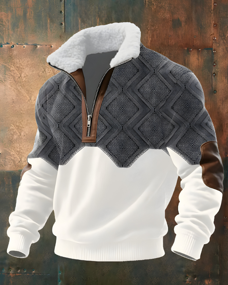 Hugo™ | Comfortabele Getextureerde Half Zip Trui