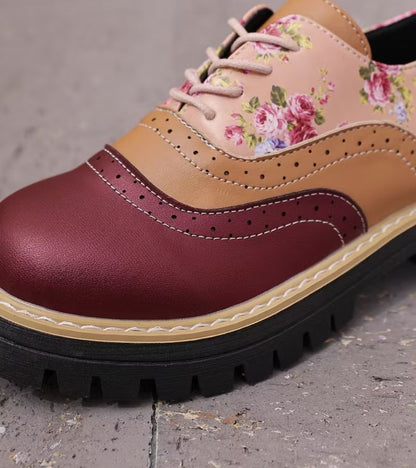 Ada™ | Orthopedische Oxford Schoenen Met Bloemenprint