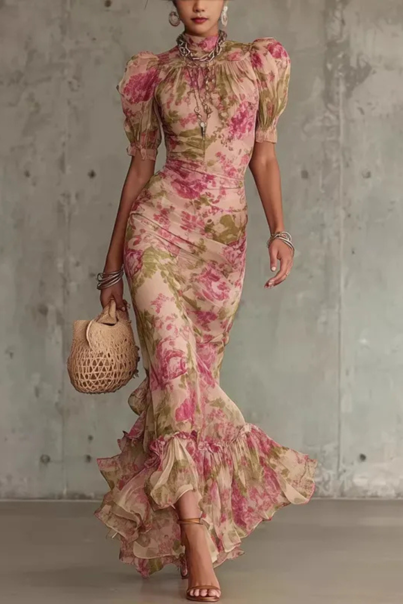 Vina™ | Elegante Bloemen Maxi Jurk