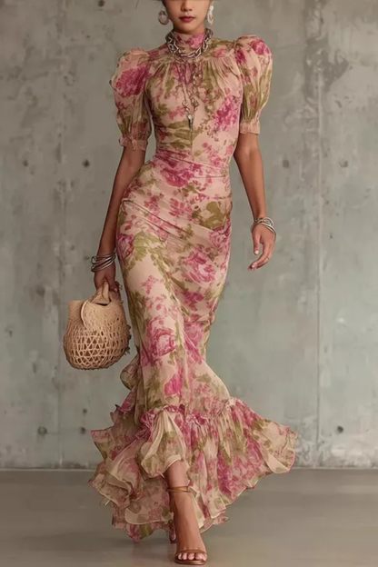 Vina™ | Elegante Bloemen Maxi Jurk